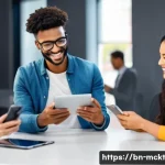 Home 12 이메일 자동화와 고객 경험 최적화 전략 - **Prompt 1: The Human Touch in Digital Connection**
* **Description:** A vibrant and diverse g...