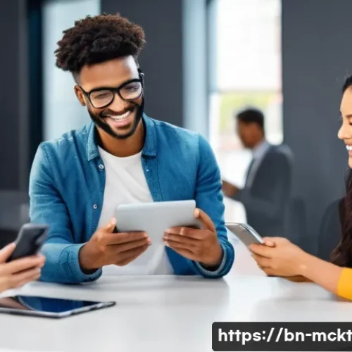 Home 24 이메일 자동화와 고객 경험 최적화 전략 - **Prompt 1: The Human Touch in Digital Connection**
* **Description:** A vibrant and diverse g...